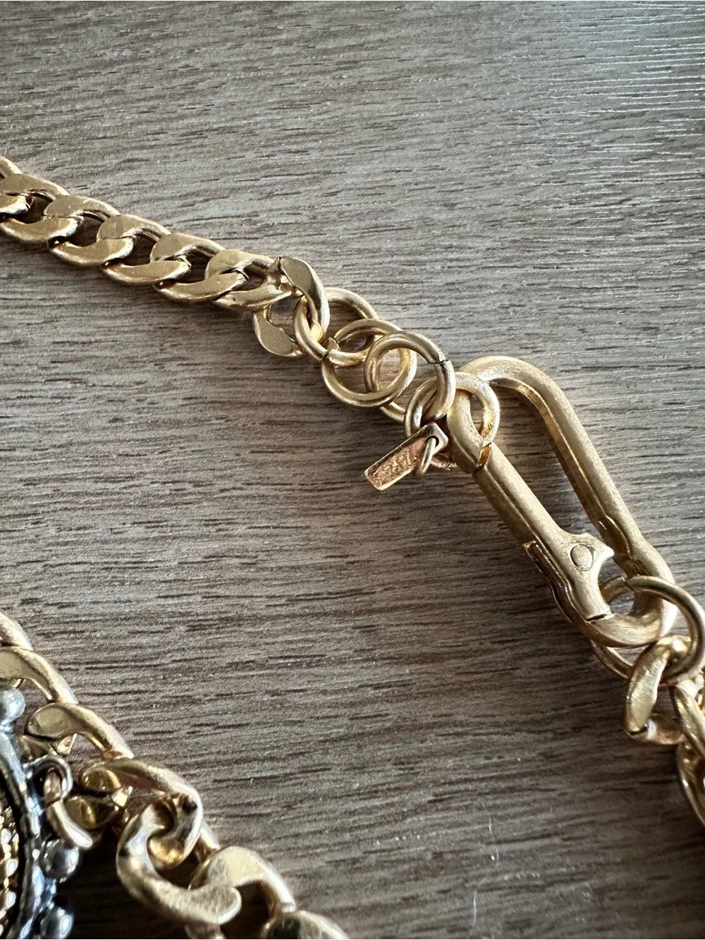 Zara Gold and Silver-Tone Charm Chain Belt